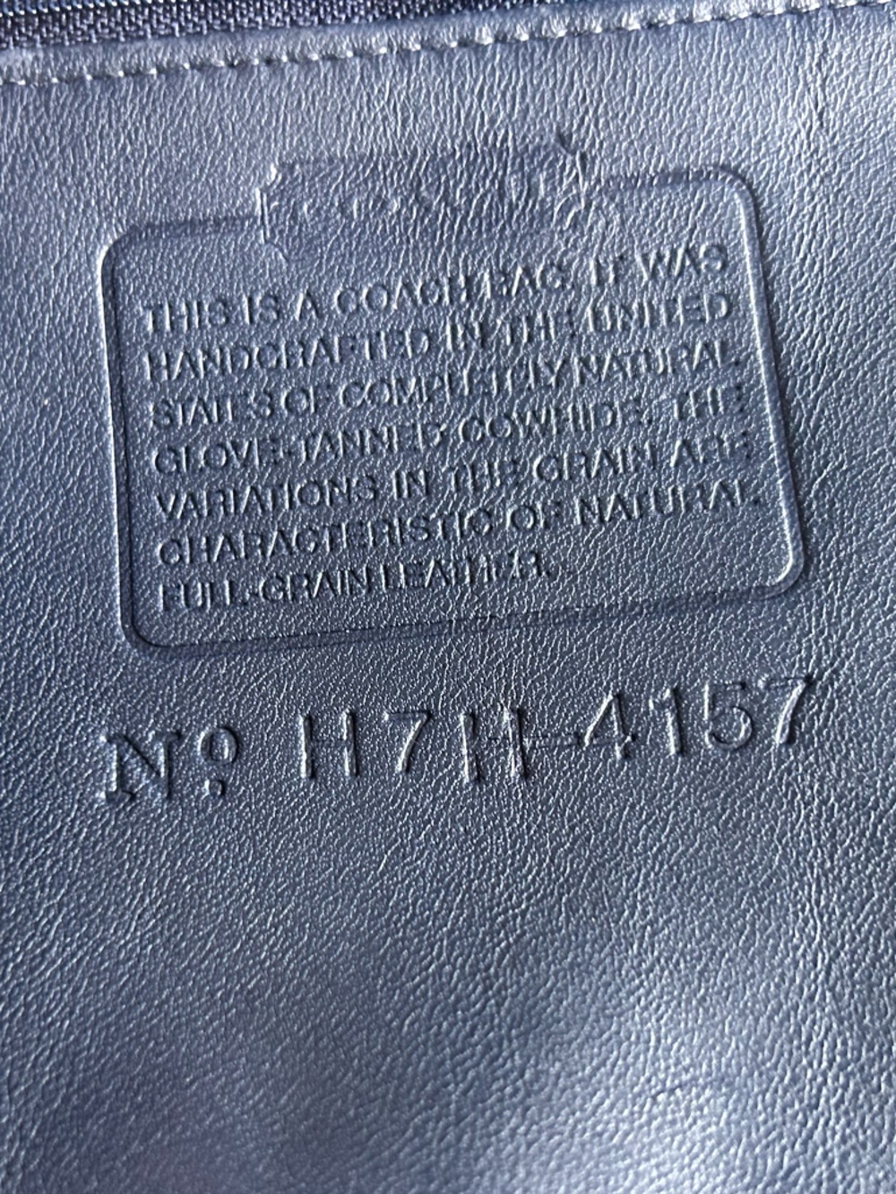 COACH Vintage 1997 SoHo Buckle Waverley Bag #4157 in Navy - EXCELLENT condition - Picture 7 of 7